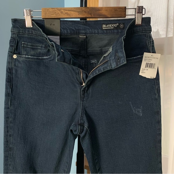 NWT Blank NYC The Madison High Rise Cropped Jeans - Picture 4 of 7